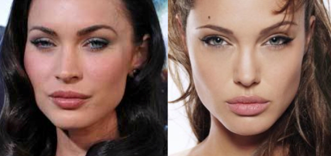 Megan Fox plastic surgery, Megan Fox looks like Angelina Jolie, Megan Fox Cheek augmentation, celebrity plastic surgery, celebrity cosmetic surgery