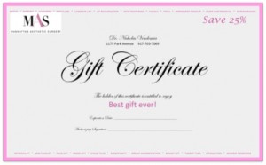 laser hair removal gift certificate